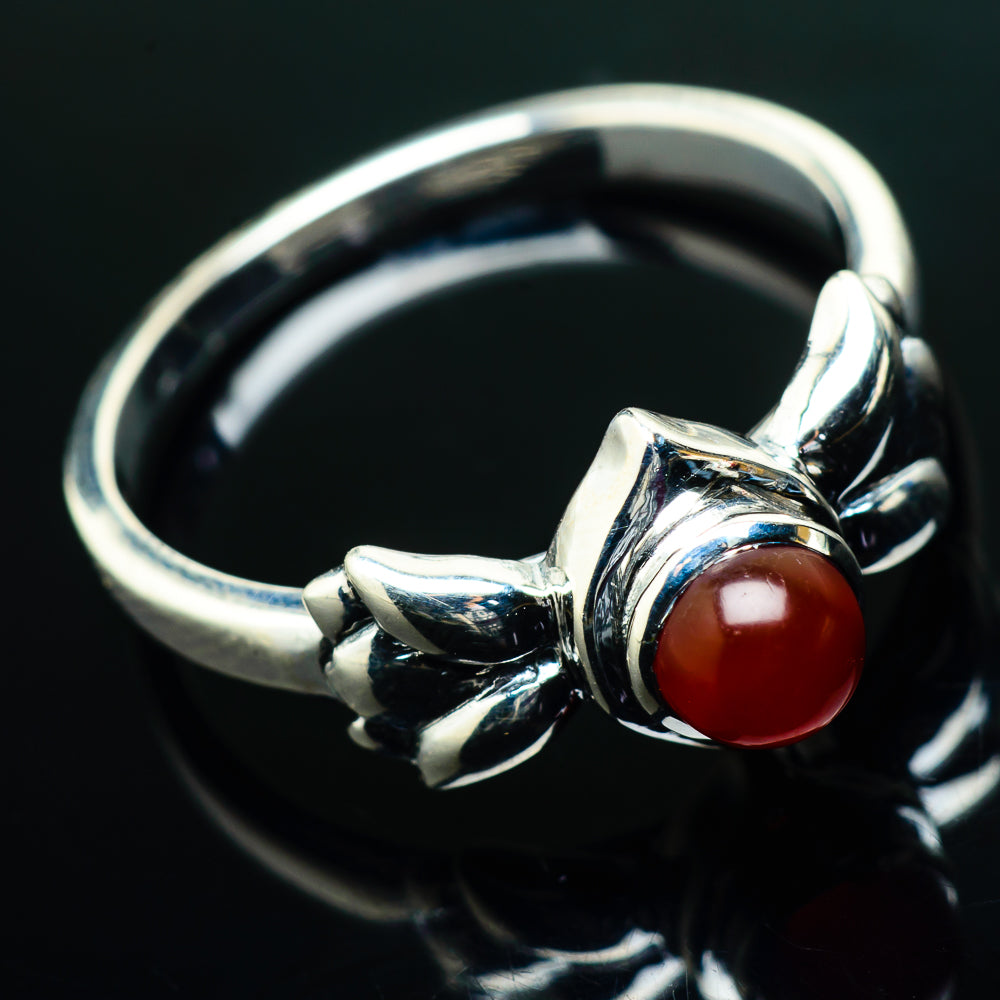Red Onyx Rings handcrafted by Ana Silver Co - RING20232