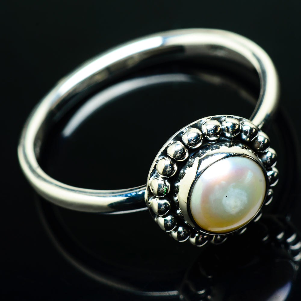 Cultured Pearl Rings handcrafted by Ana Silver Co - RING20259