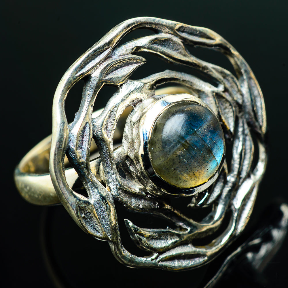 Labradorite Rings handcrafted by Ana Silver Co - RING20323