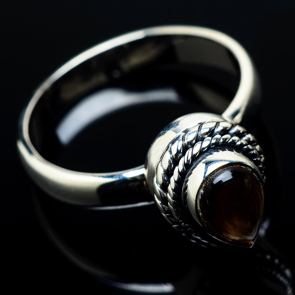 Smoky Quartz Rings handcrafted by Ana Silver Co - RING20393