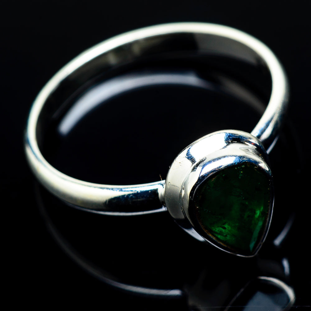 Zambian Emerald Rings handcrafted by Ana Silver Co - RING20489