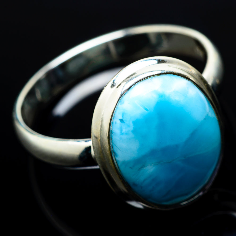 Larimar Rings handcrafted by Ana Silver Co - RING20504