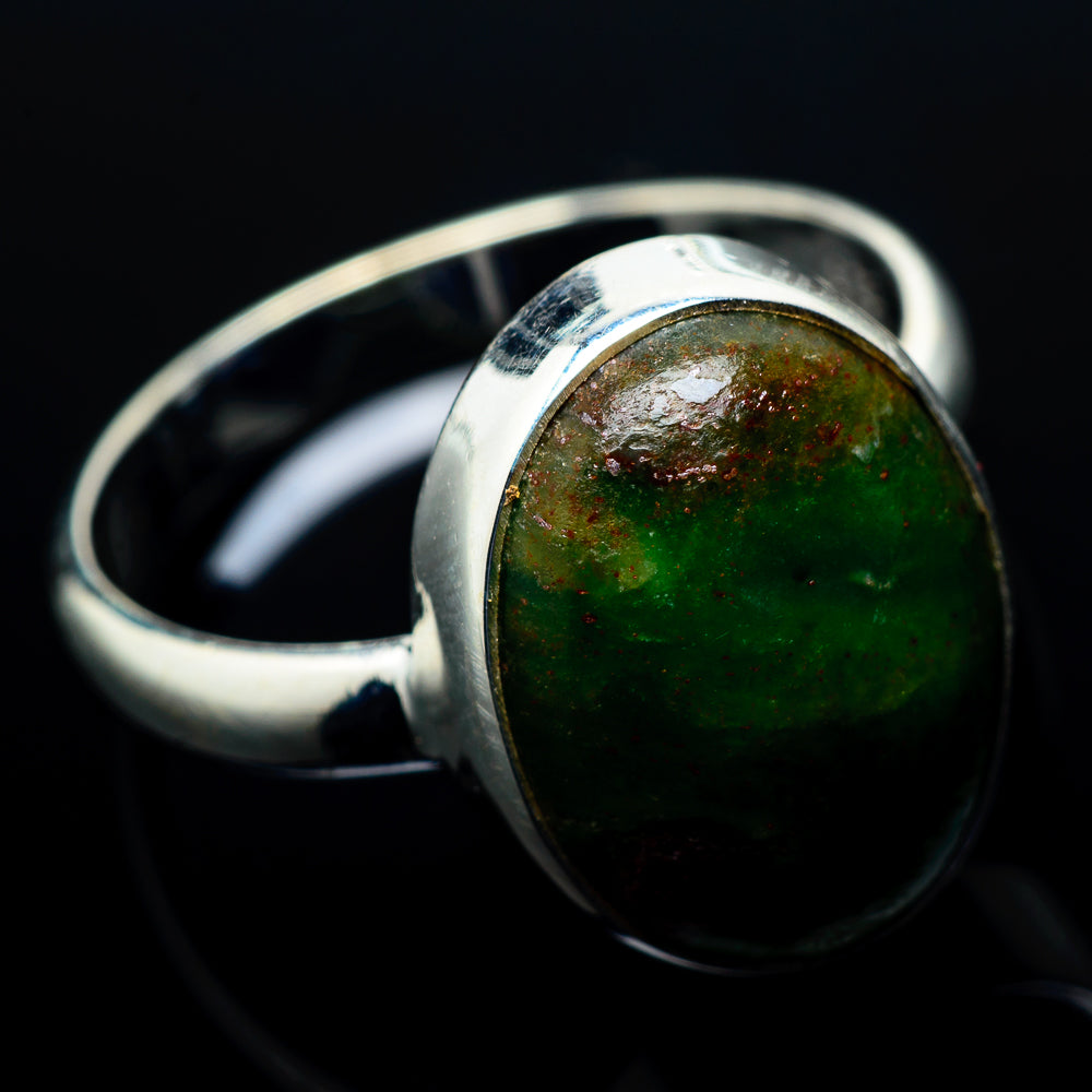 Ruby Fuchsite Rings handcrafted by Ana Silver Co - RING20512
