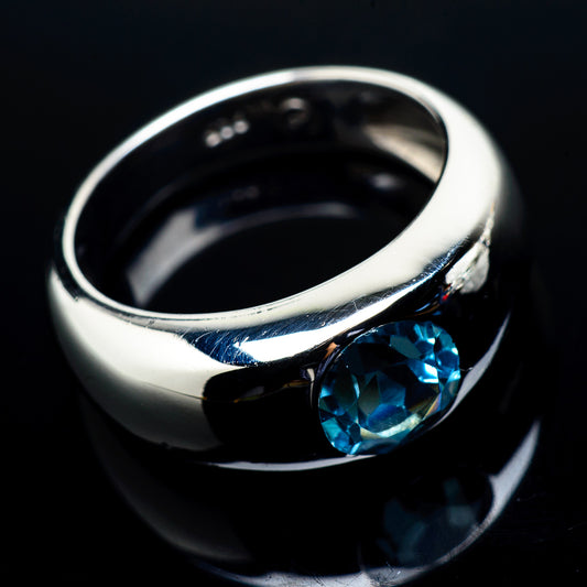Blue Topaz Rings handcrafted by Ana Silver Co - RING20646