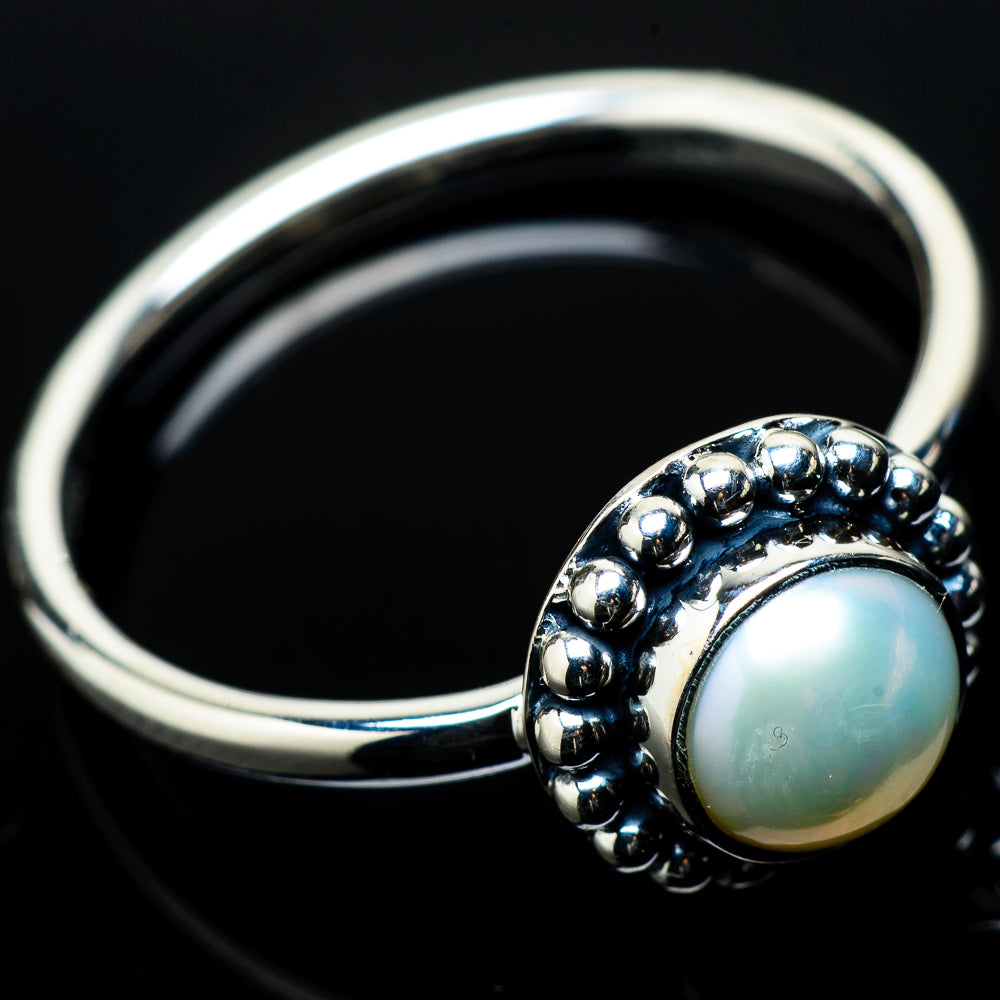 Cultured Pearl Rings handcrafted by Ana Silver Co - RING20802