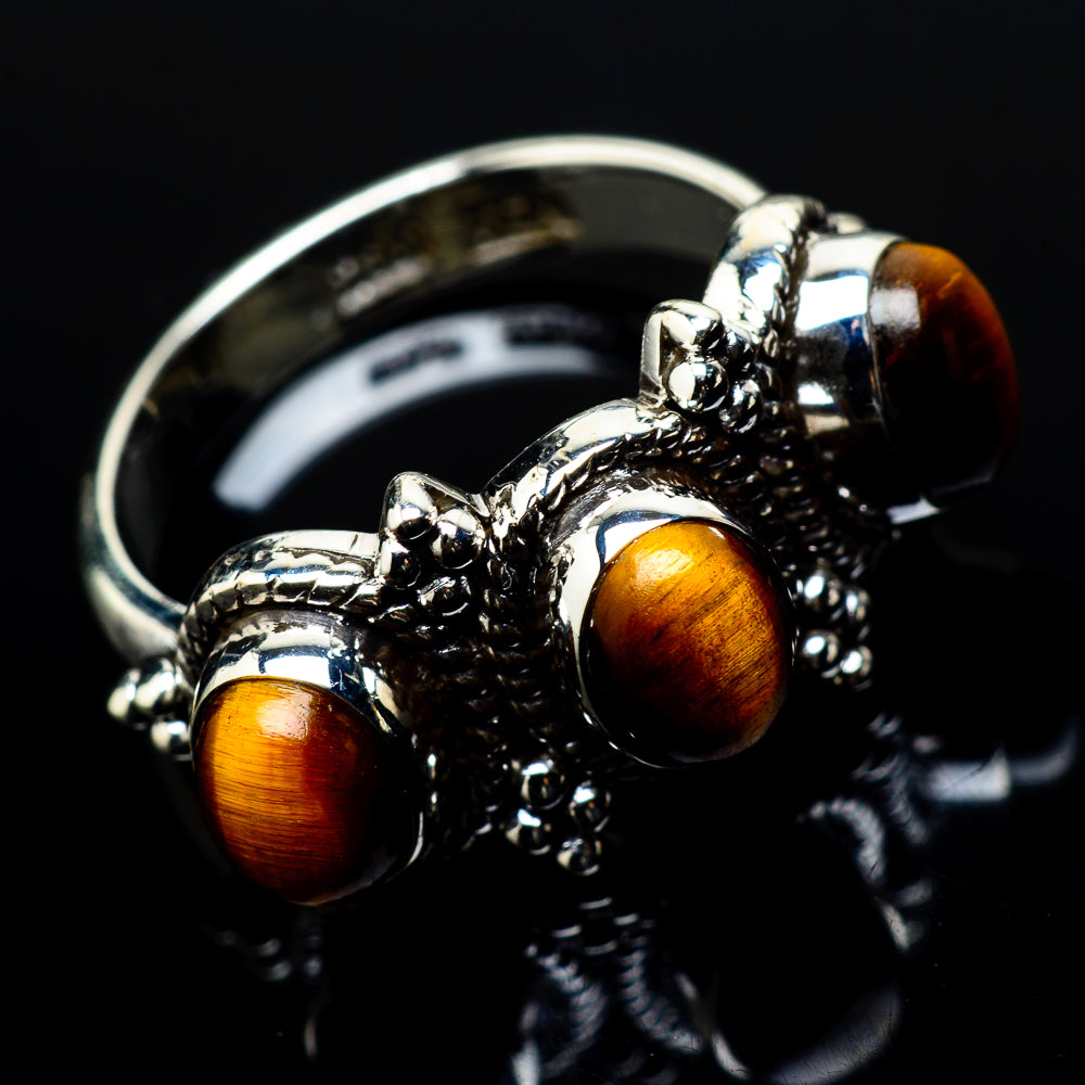 Tiger Eye Rings handcrafted by Ana Silver Co - RING20813