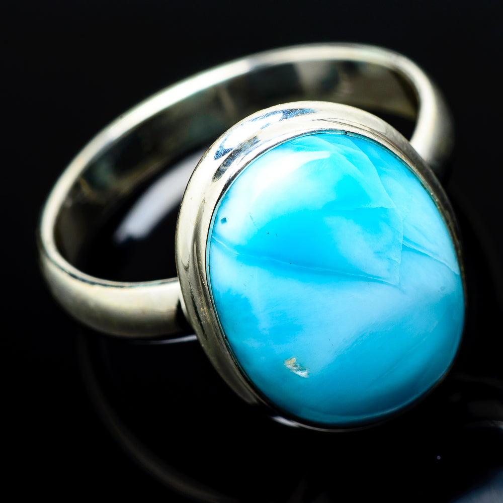 Larimar Rings handcrafted by Ana Silver Co - RING20852