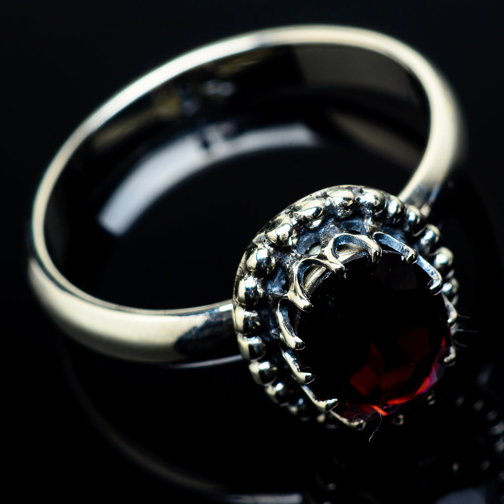 Garnet Rings handcrafted by Ana Silver Co - RING20929