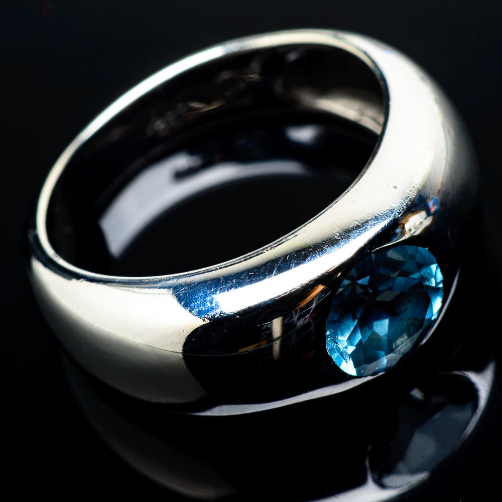Blue Topaz Rings handcrafted by Ana Silver Co - RING21070