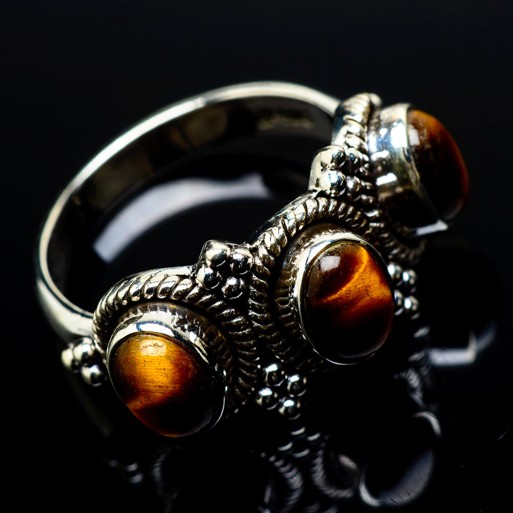 Tiger Eye Rings handcrafted by Ana Silver Co - RING21075