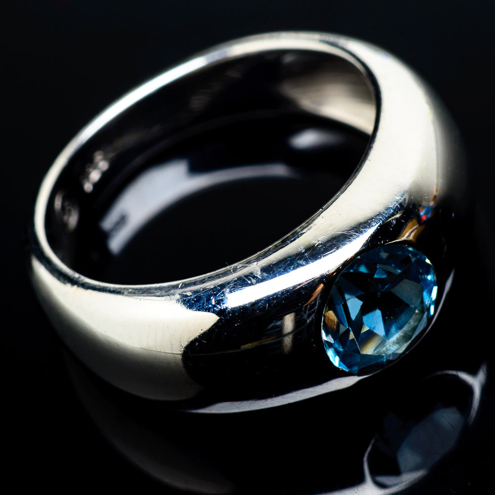 Blue Topaz Rings handcrafted by Ana Silver Co - RING21083