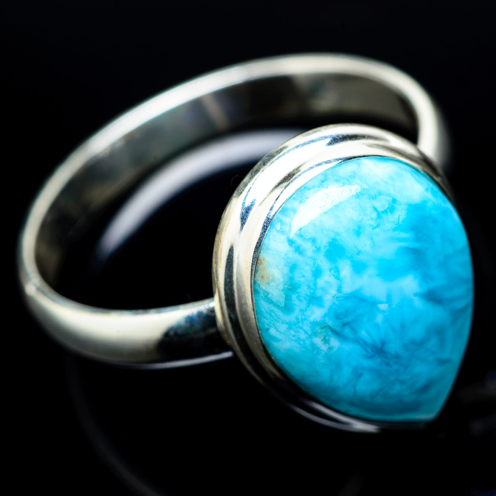 Larimar Rings handcrafted by Ana Silver Co - RING21180