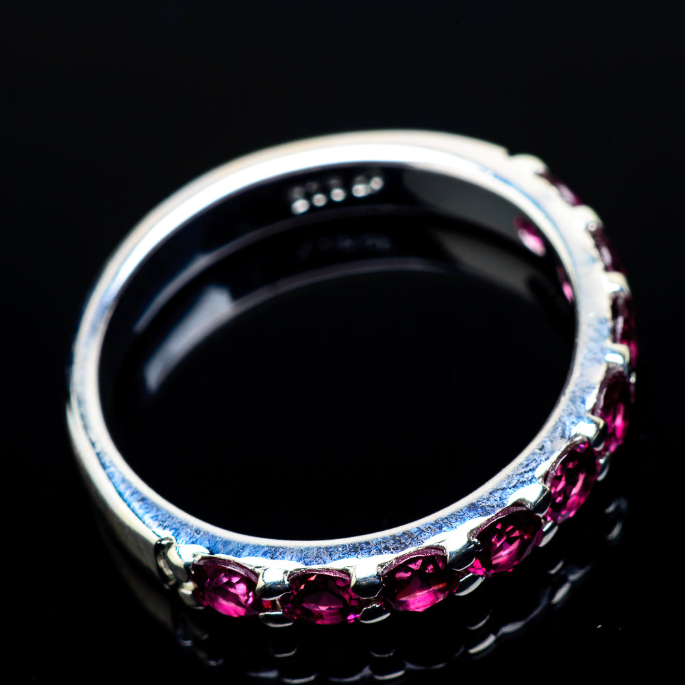 Pink Tourmaline Rings handcrafted by Ana Silver Co - RING21193