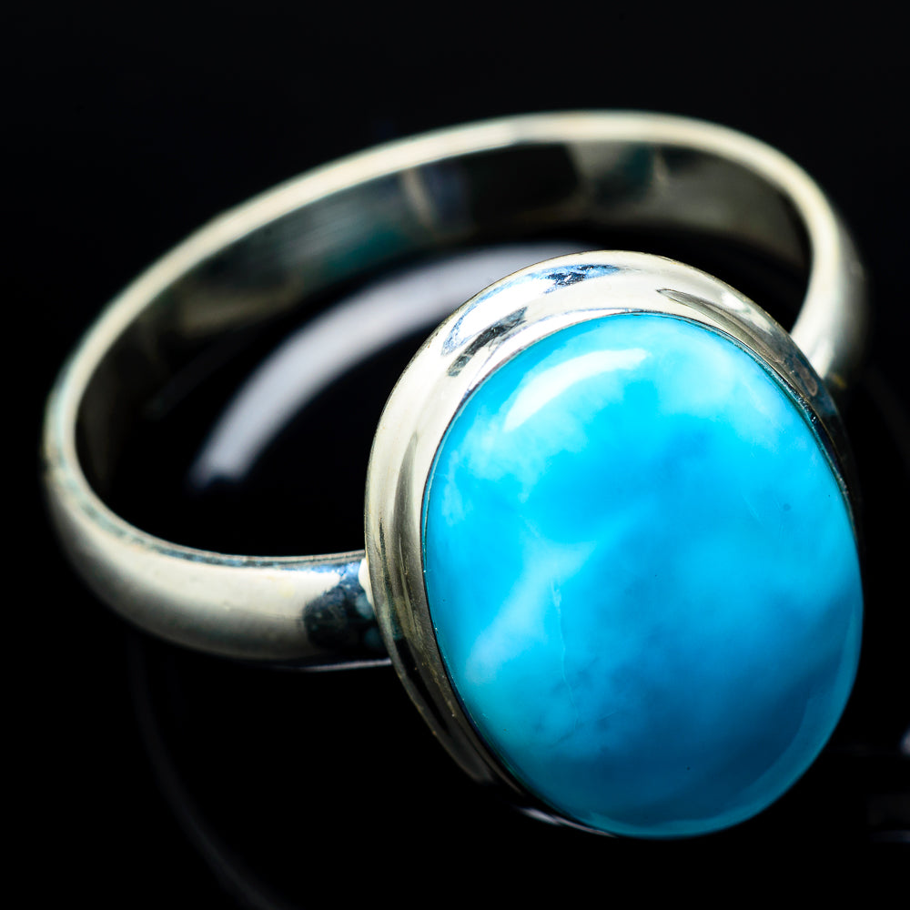 Larimar Rings handcrafted by Ana Silver Co - RING21304
