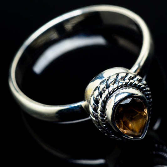 Smoky Quartz Rings handcrafted by Ana Silver Co - RING21313