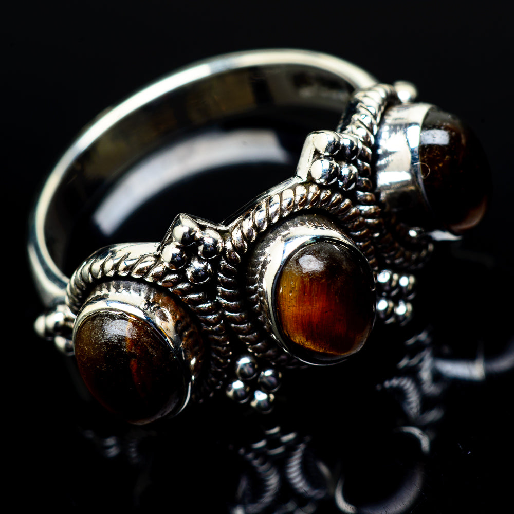Tiger Eye Rings handcrafted by Ana Silver Co - RING21377