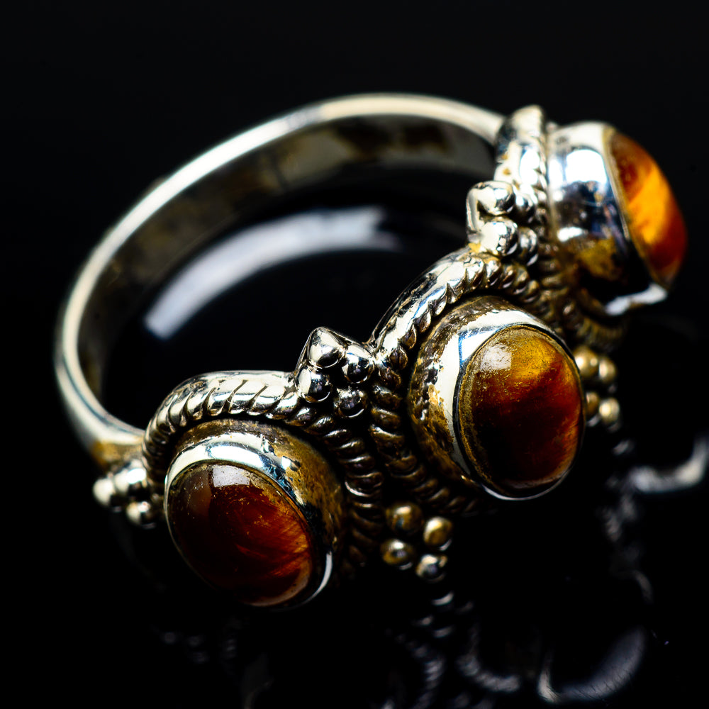 Tiger Eye Rings handcrafted by Ana Silver Co - RING21431