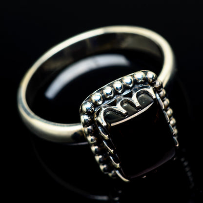 Red Onyx Rings handcrafted by Ana Silver Co - RING21432