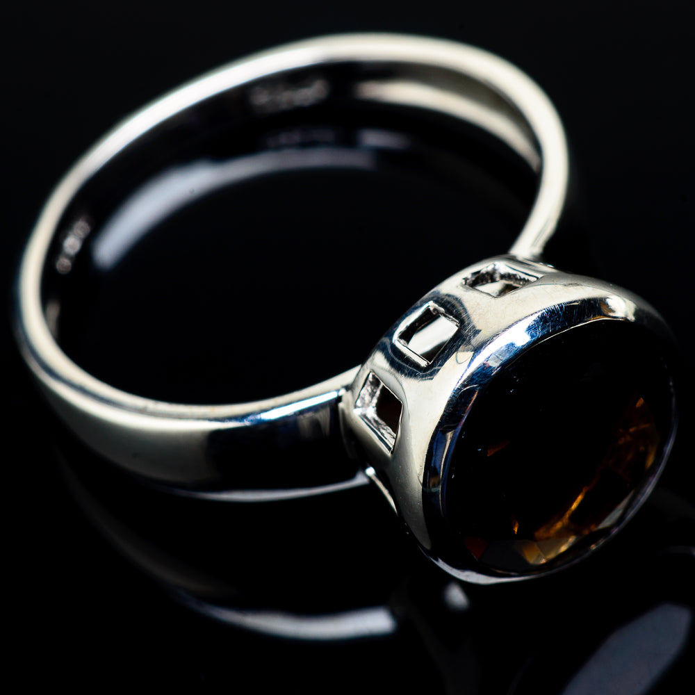 Smoky Quartz Rings handcrafted by Ana Silver Co - RING21492