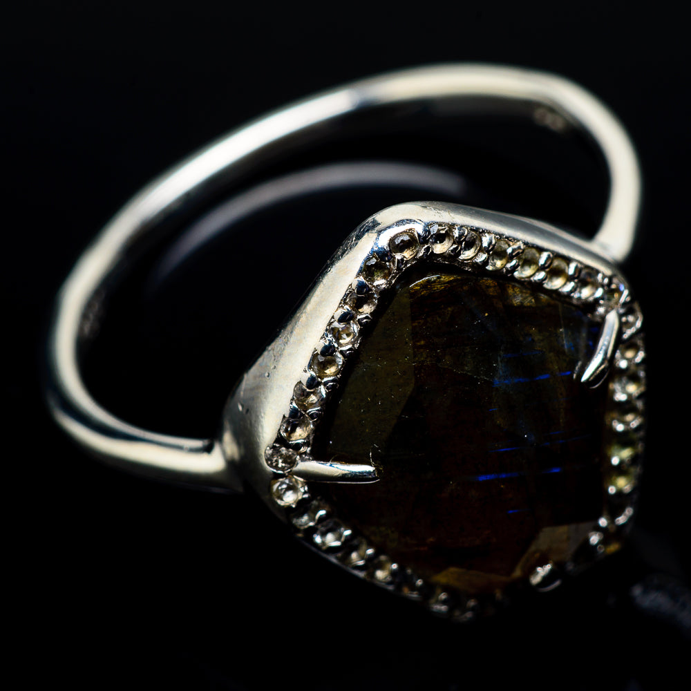 Labradorite Rings handcrafted by Ana Silver Co - RING21500