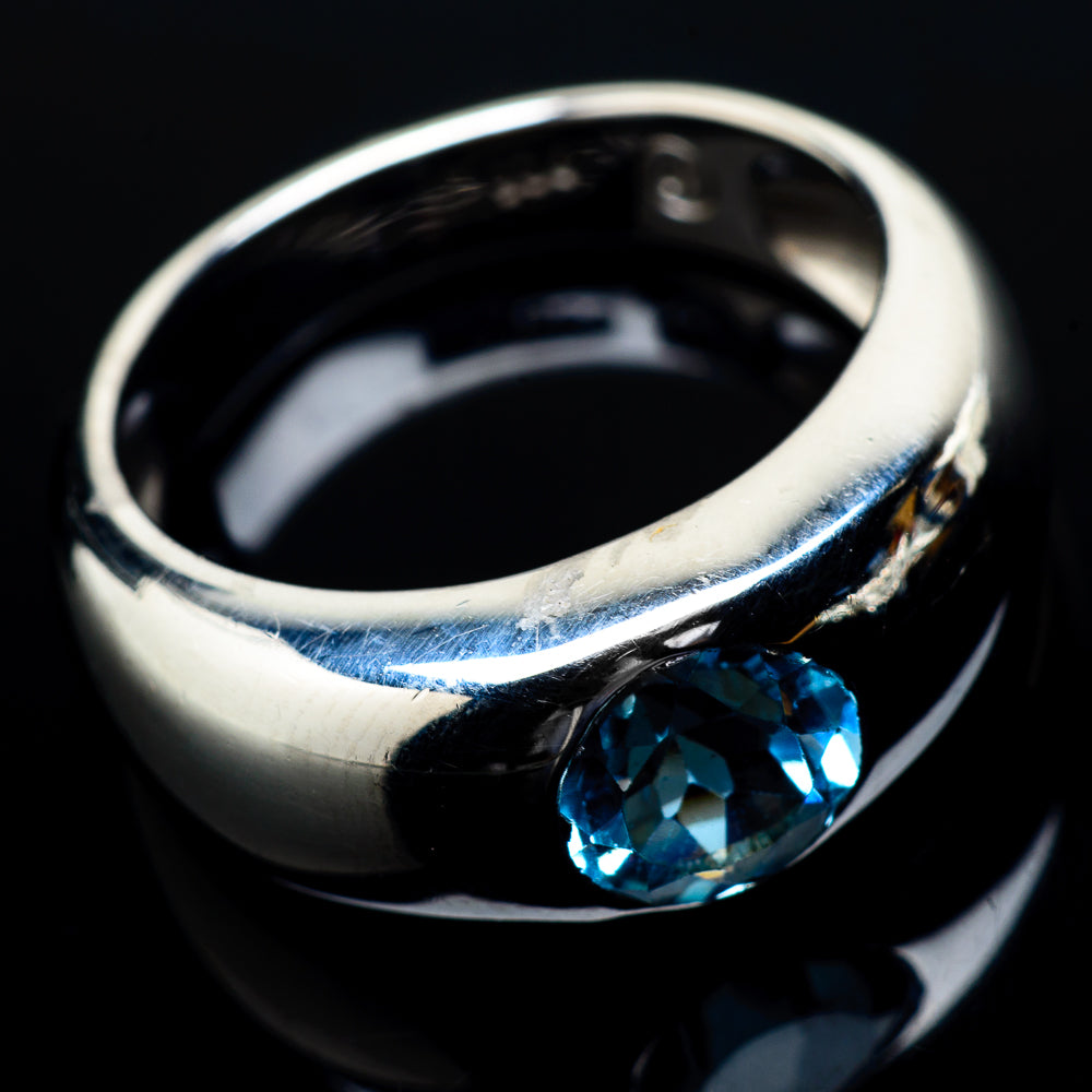 Blue Topaz Rings handcrafted by Ana Silver Co - RING21522