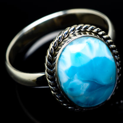 Larimar Rings handcrafted by Ana Silver Co - RING21586