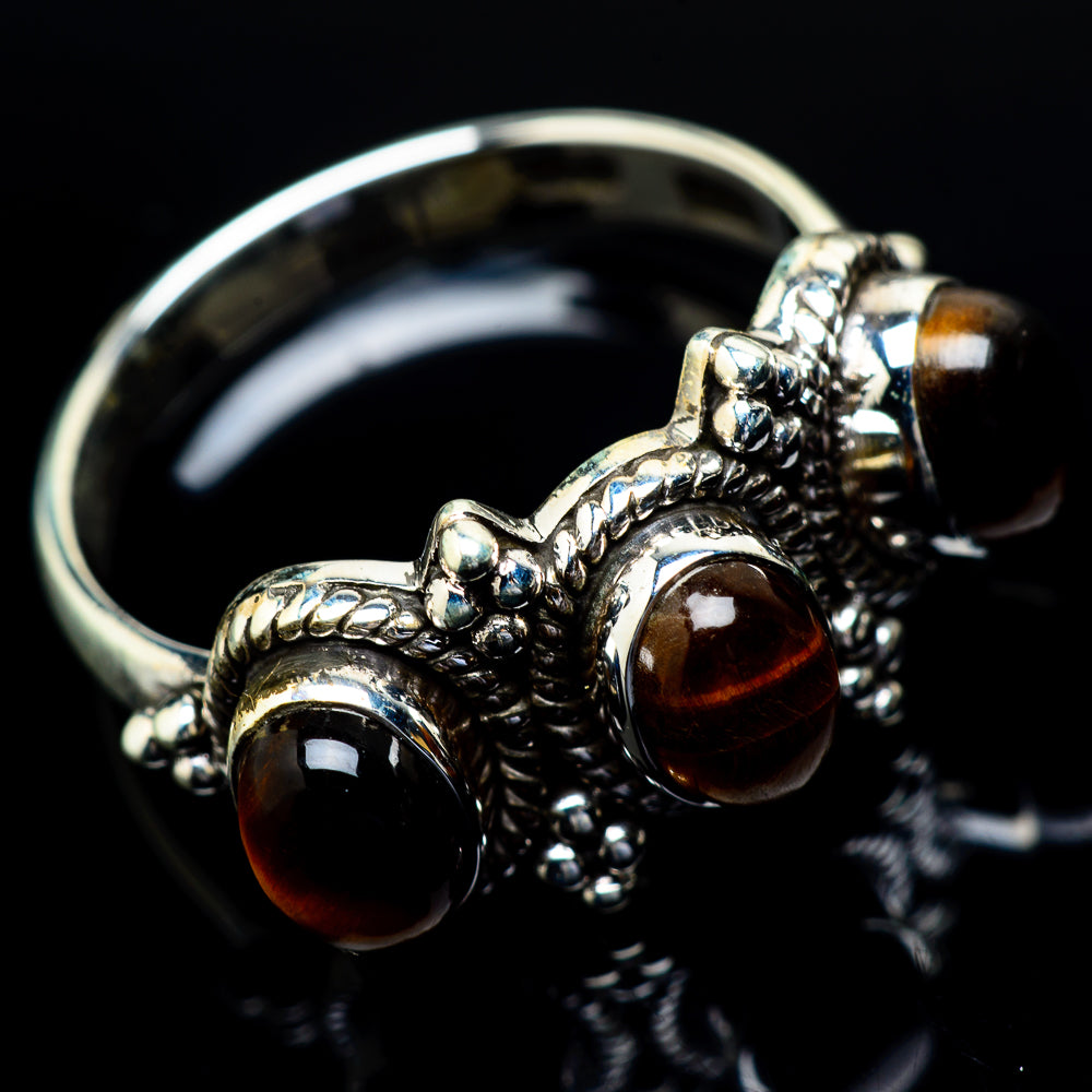 Tiger Eye Rings handcrafted by Ana Silver Co - RING21744