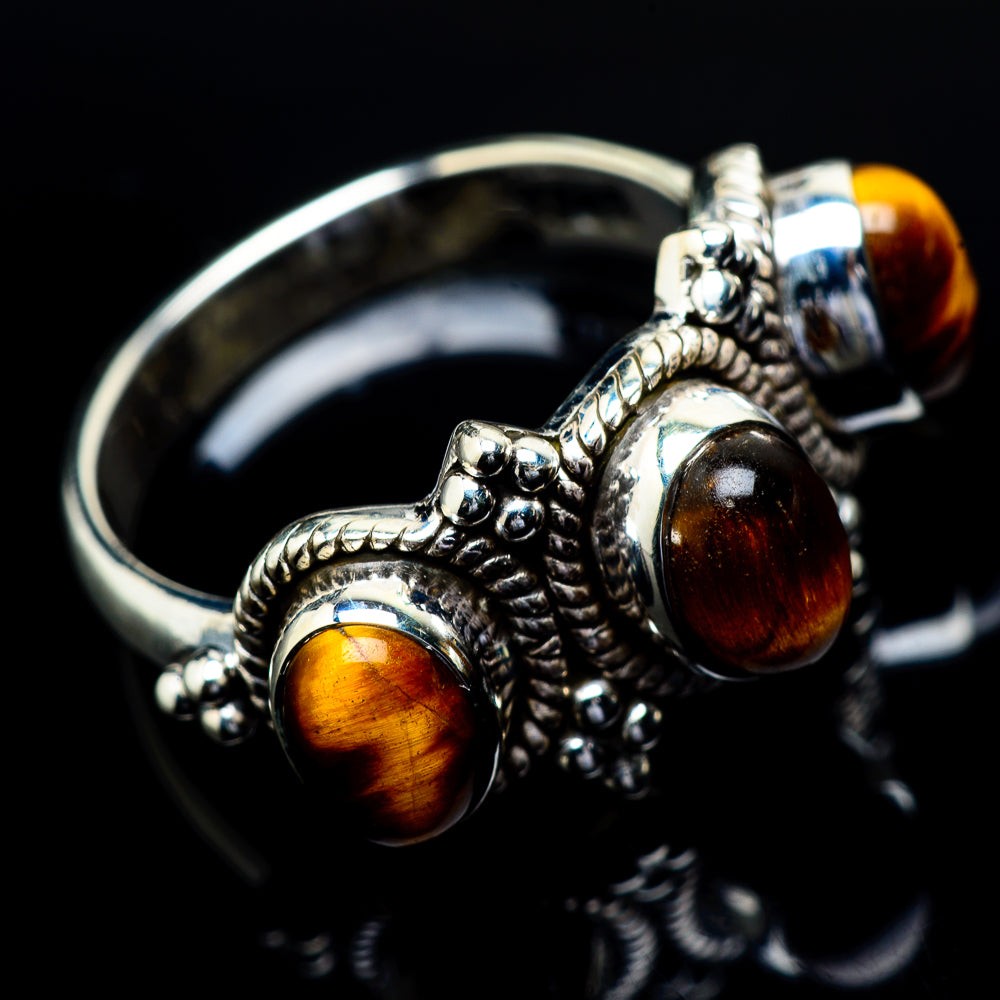 Tiger Eye Rings handcrafted by Ana Silver Co - RING21811
