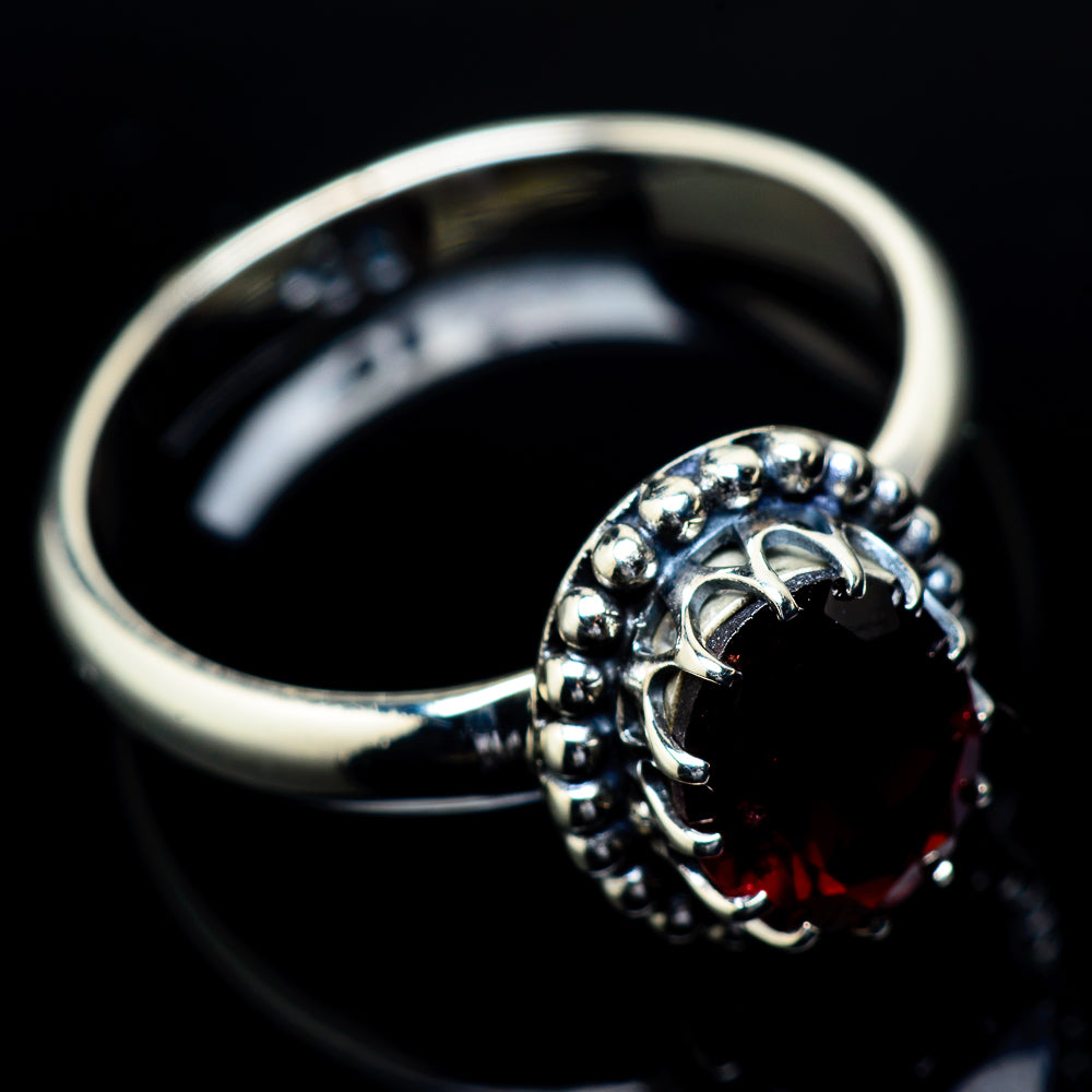 Garnet Rings handcrafted by Ana Silver Co - RING21813