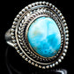 Larimar Rings handcrafted by Ana Silver Co - RING2204