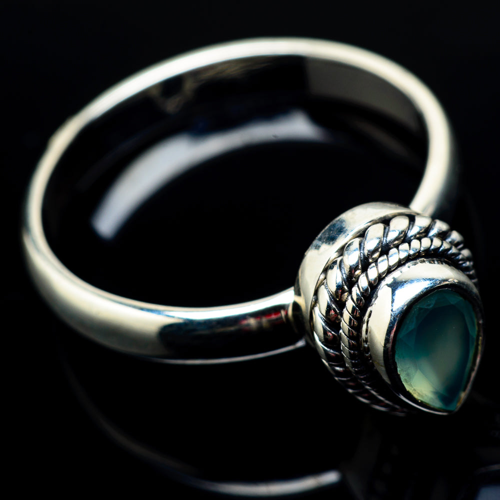 Aqua Chalcedony Rings handcrafted by Ana Silver Co - RING22292
