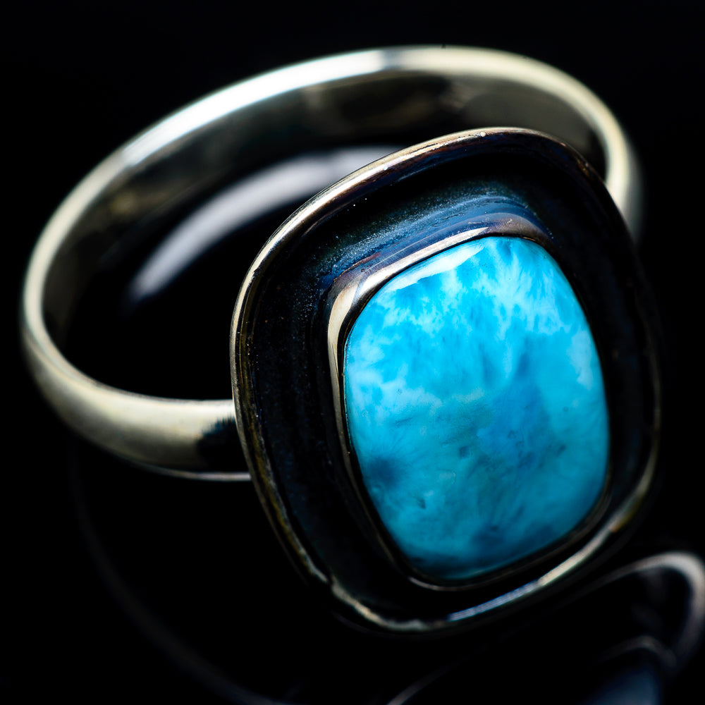 Larimar Rings handcrafted by Ana Silver Co - RING22417