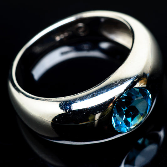 Blue Topaz Rings handcrafted by Ana Silver Co - RING22525