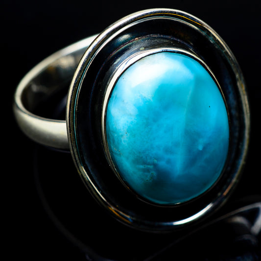 Larimar Rings handcrafted by Ana Silver Co - RING22663