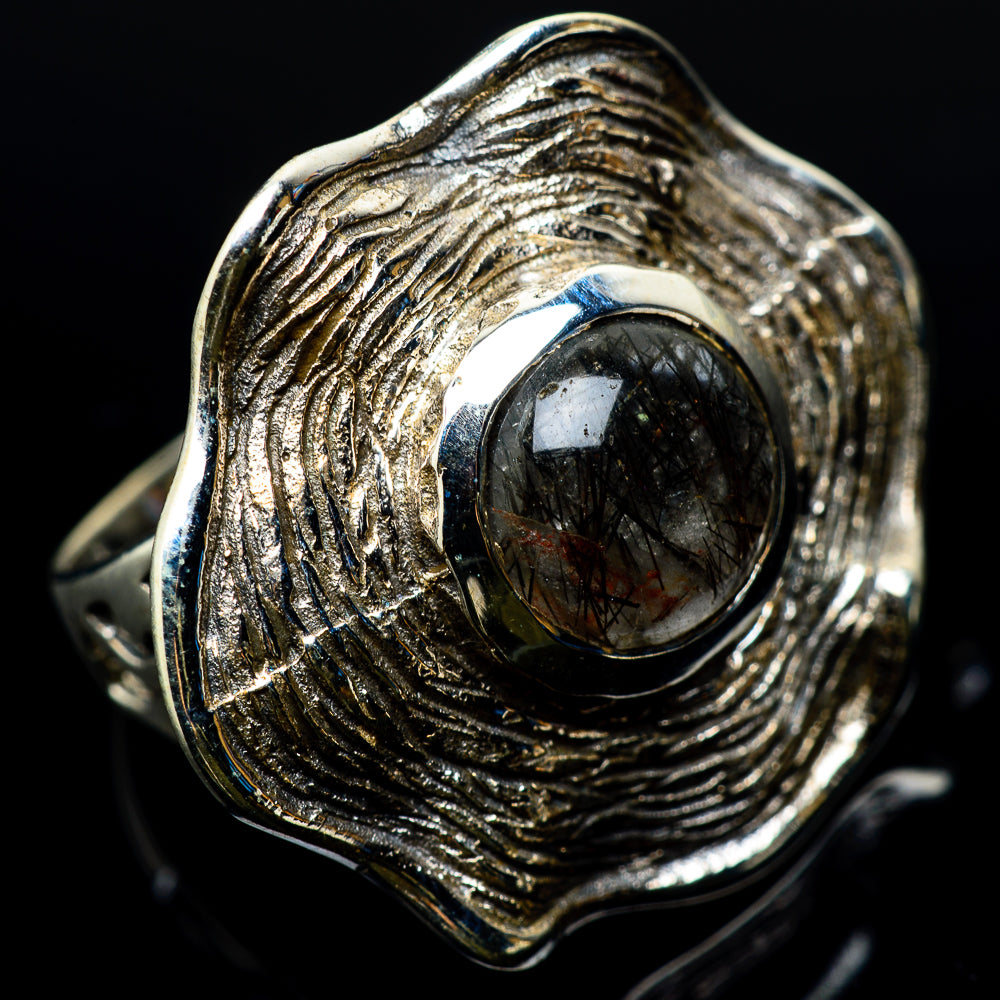 Tourmalinated Quartz Rings handcrafted by Ana Silver Co - RING22750