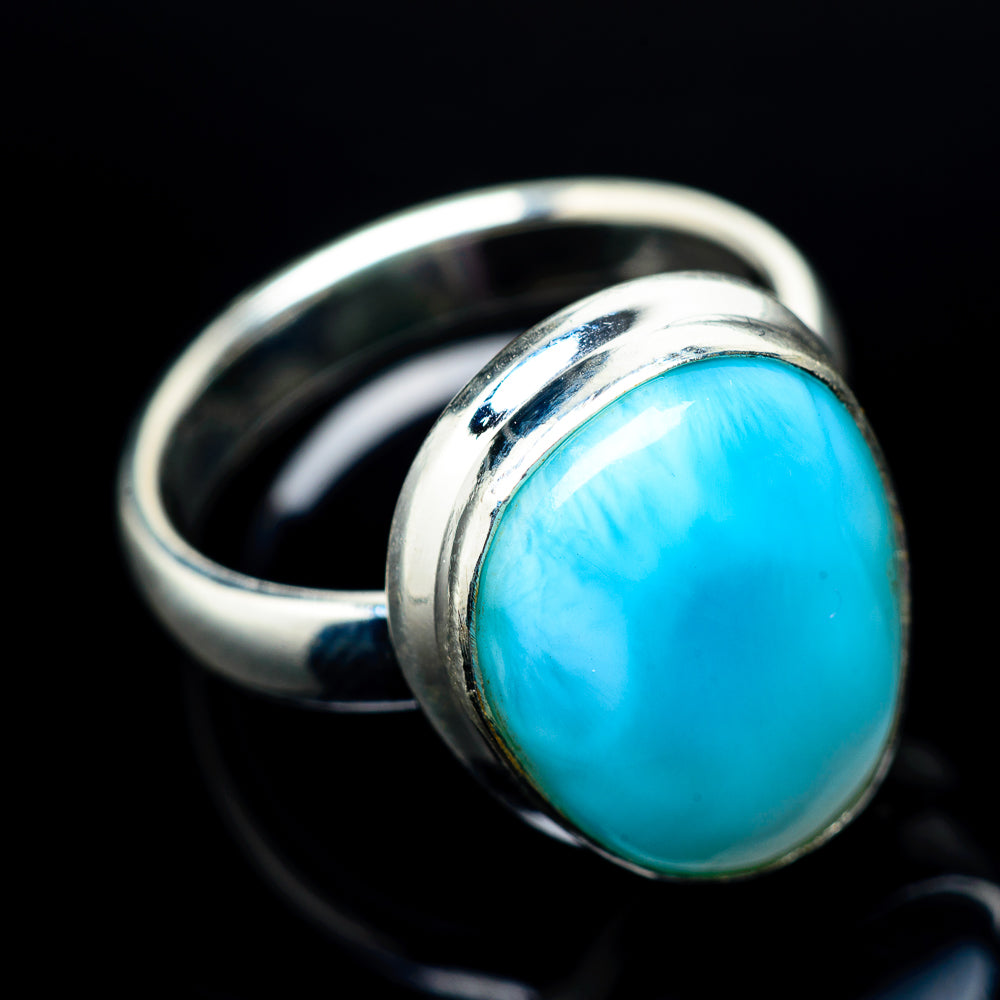 Larimar Rings handcrafted by Ana Silver Co - RING22869