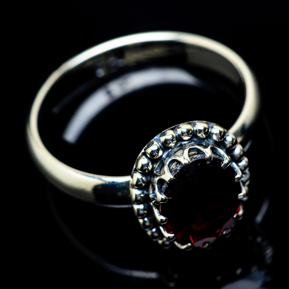 Garnet Rings handcrafted by Ana Silver Co - RING22907