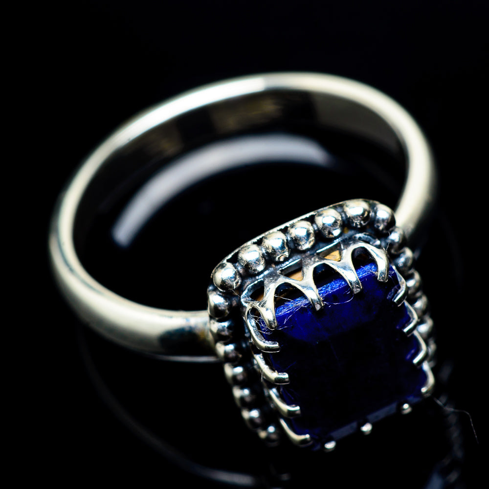 Lapis Lazuli Rings handcrafted by Ana Silver Co - RING23070