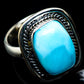 Larimar Rings handcrafted by Ana Silver Co - RING23386