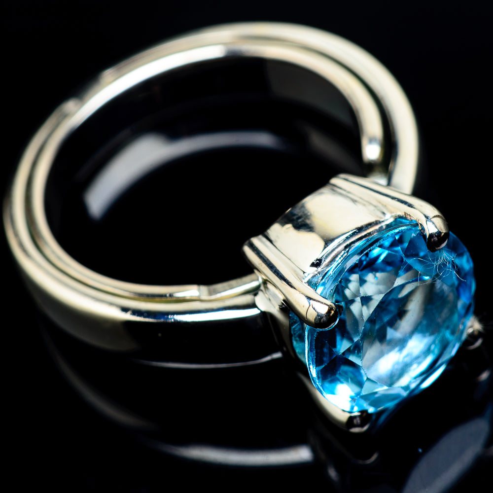 Blue Topaz Rings handcrafted by Ana Silver Co - RING23630