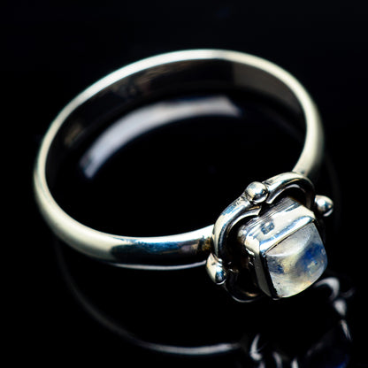 Rainbow Moonstone Rings handcrafted by Ana Silver Co - RING23720