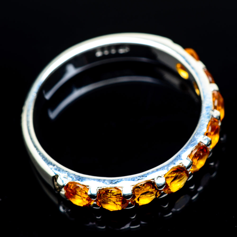 Mandarin Citrine Rings handcrafted by Ana Silver Co - RING23746