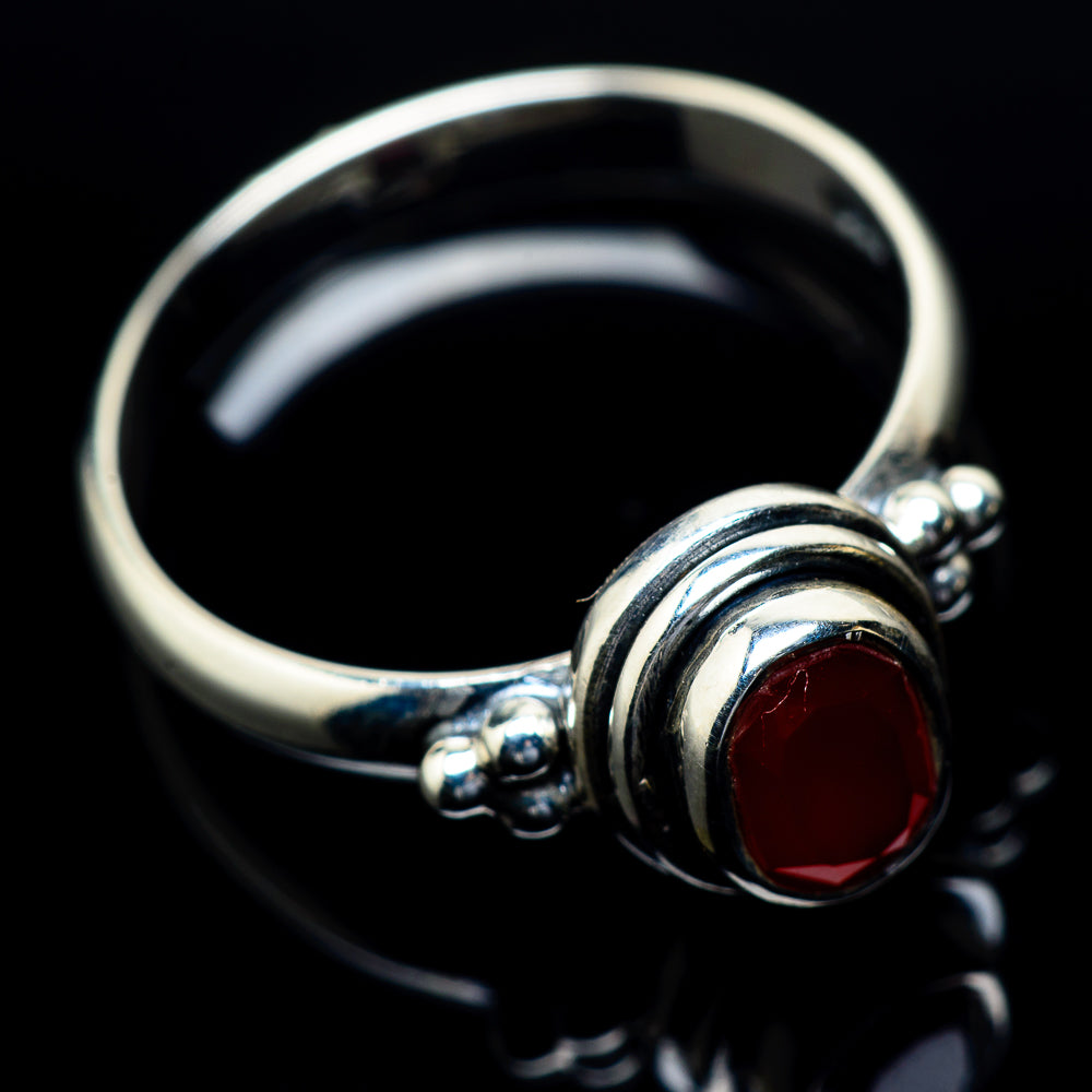 Red Onyx Rings handcrafted by Ana Silver Co - RING23762