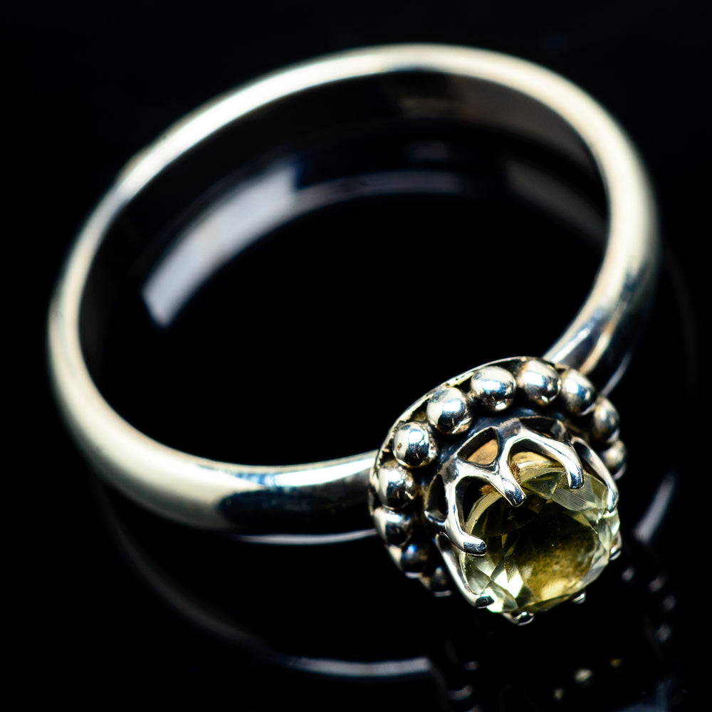 Lemon Quartz Rings handcrafted by Ana Silver Co - RING23959