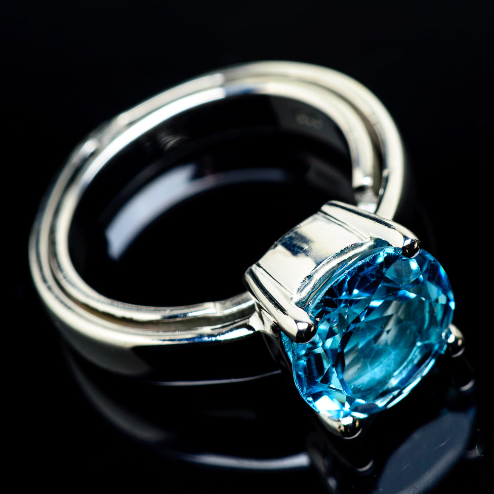 Blue Topaz Rings handcrafted by Ana Silver Co - RING23960