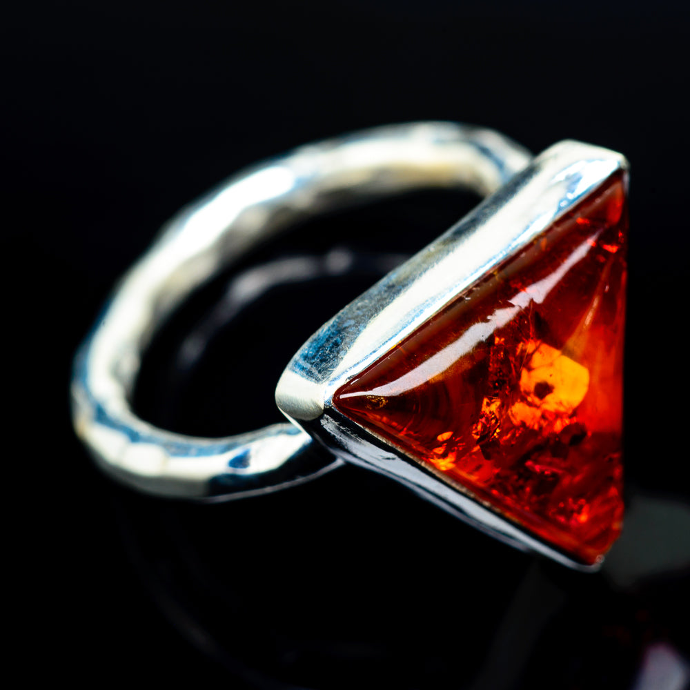 Baltic Amber Rings handcrafted by Ana Silver Co - RING23971