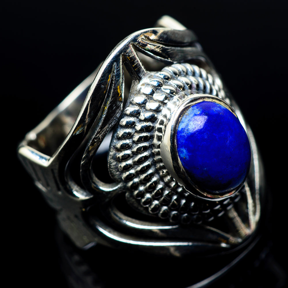 Lapis Lazuli Rings handcrafted by Ana Silver Co - RING24015