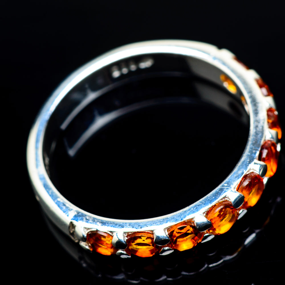 Mandarin Citrine Rings handcrafted by Ana Silver Co - RING24019