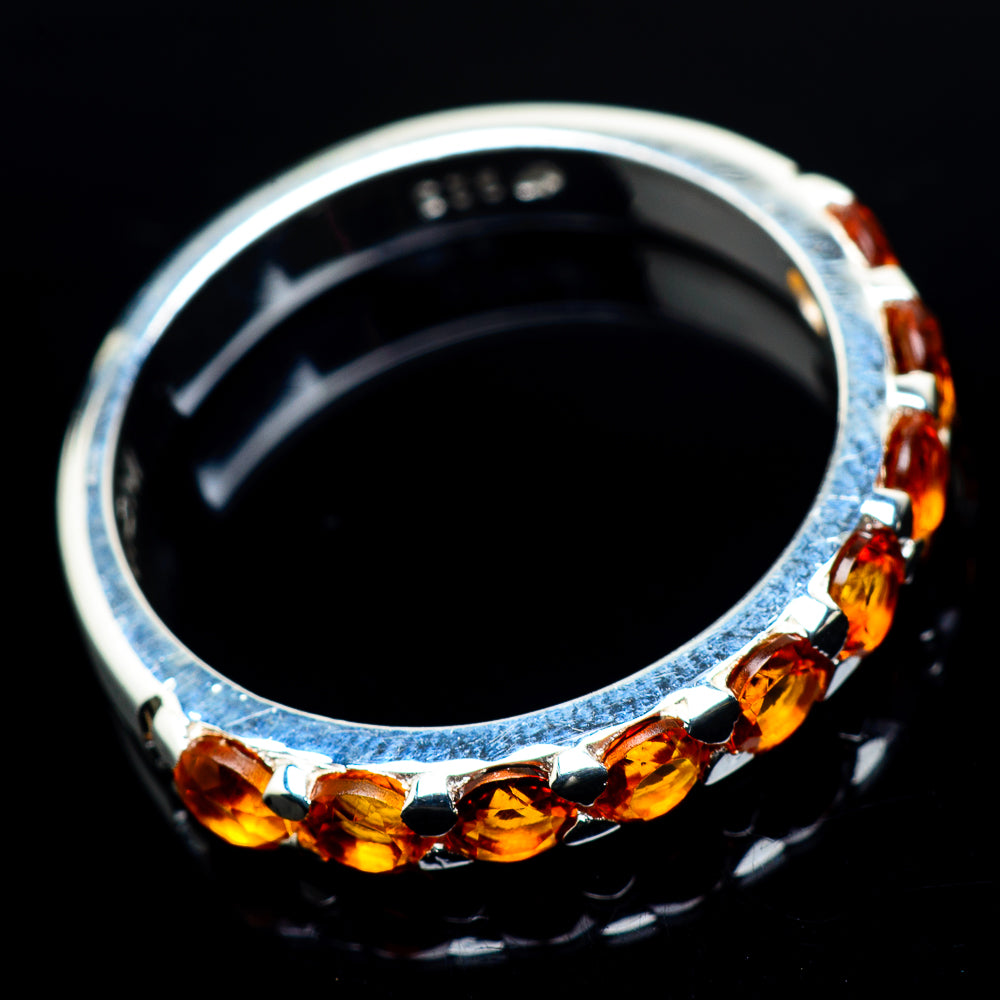 Mandarin Citrine Rings handcrafted by Ana Silver Co - RING24039