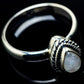 Rainbow Moonstone Rings handcrafted by Ana Silver Co - RING24045